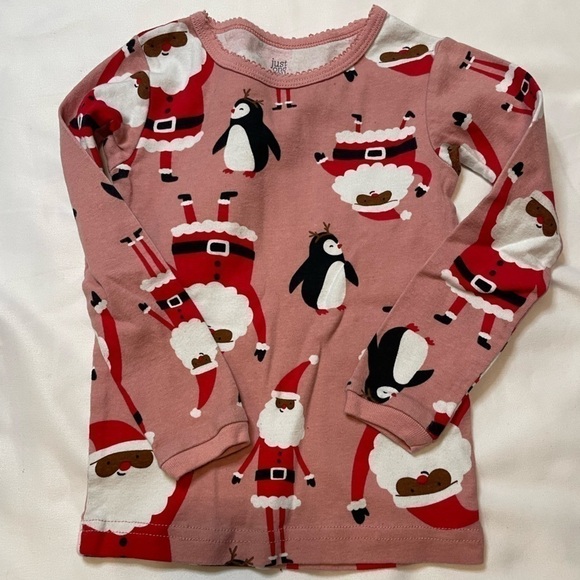 🐶🐶🐶Girls Just One You size 3T pink Christmas pajama set🐶🐶🐶 - Picture 3 of 6